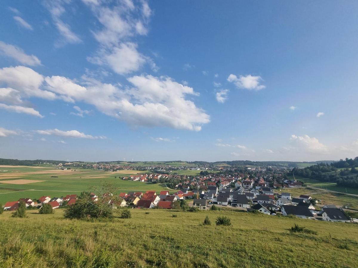Ferienwohnung Biosphaerenblick Münsingen Dış mekan fotoğraf
