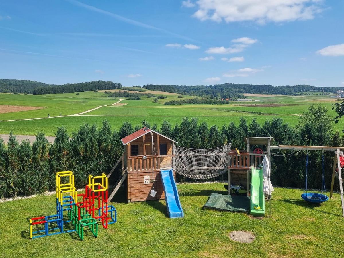 Ferienwohnung Biosphaerenblick Münsingen Dış mekan fotoğraf