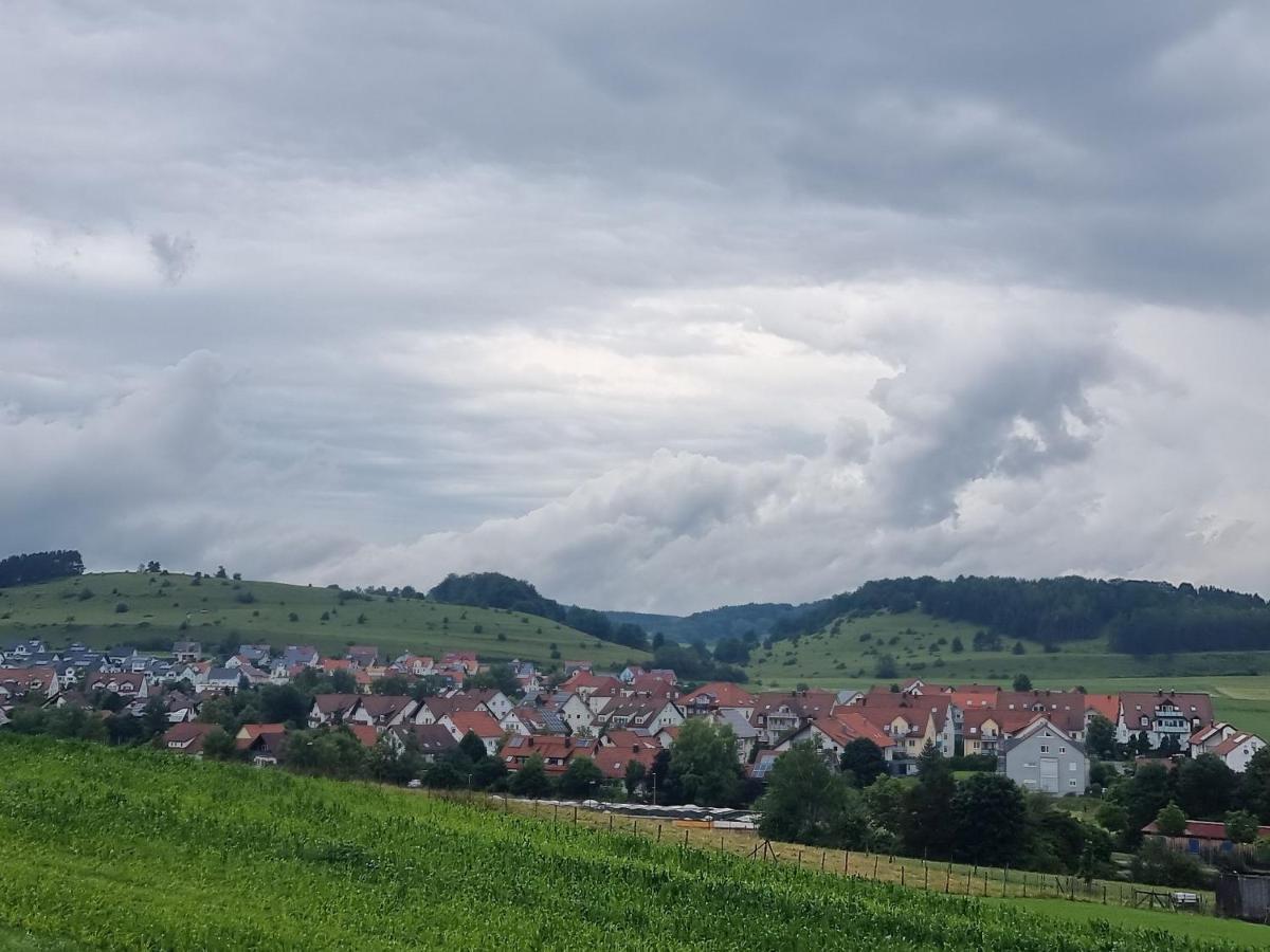 Ferienwohnung Biosphaerenblick Münsingen Dış mekan fotoğraf